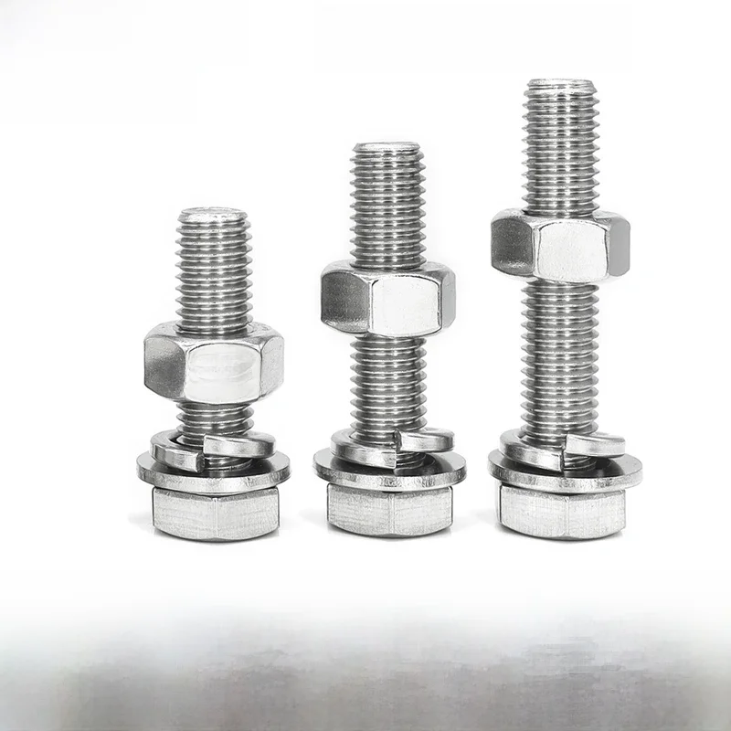 Jeu de vis et d'1948 hexagonaux en acier inoxydable, rondelle de vis arc-en-ciel, M6, M8, M10, 316