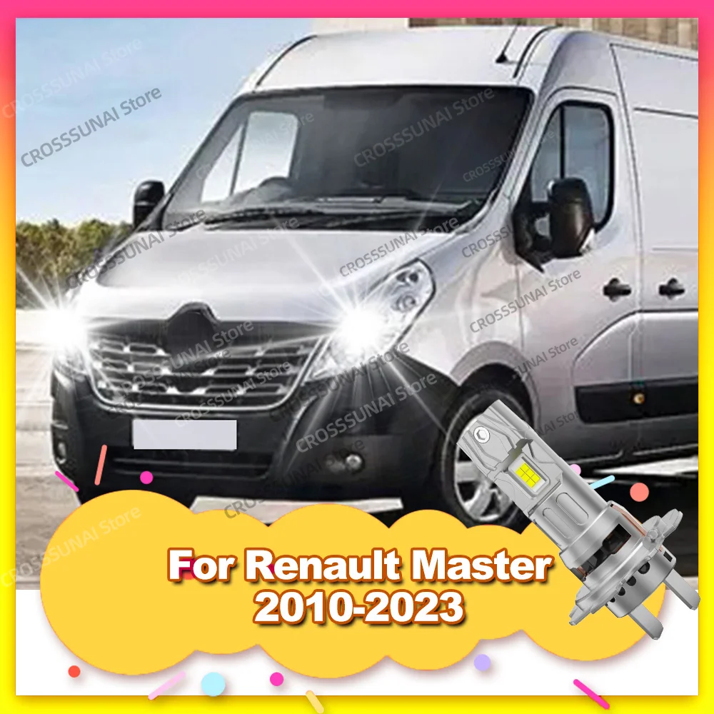 Low Beam 30000LM LED Bulbs For Renault Master 2010 2011 2012 2013 2014 2015 2016 2017 2018 2019 2020 2021 2022 2023