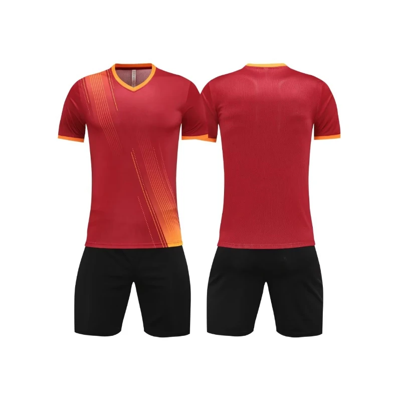 Pink Soccer Training Jersey Set 2 Piece Shirt And Shorts Custom Blank Kids Men Football Clothes Soccer Team Uniforms Print Logo