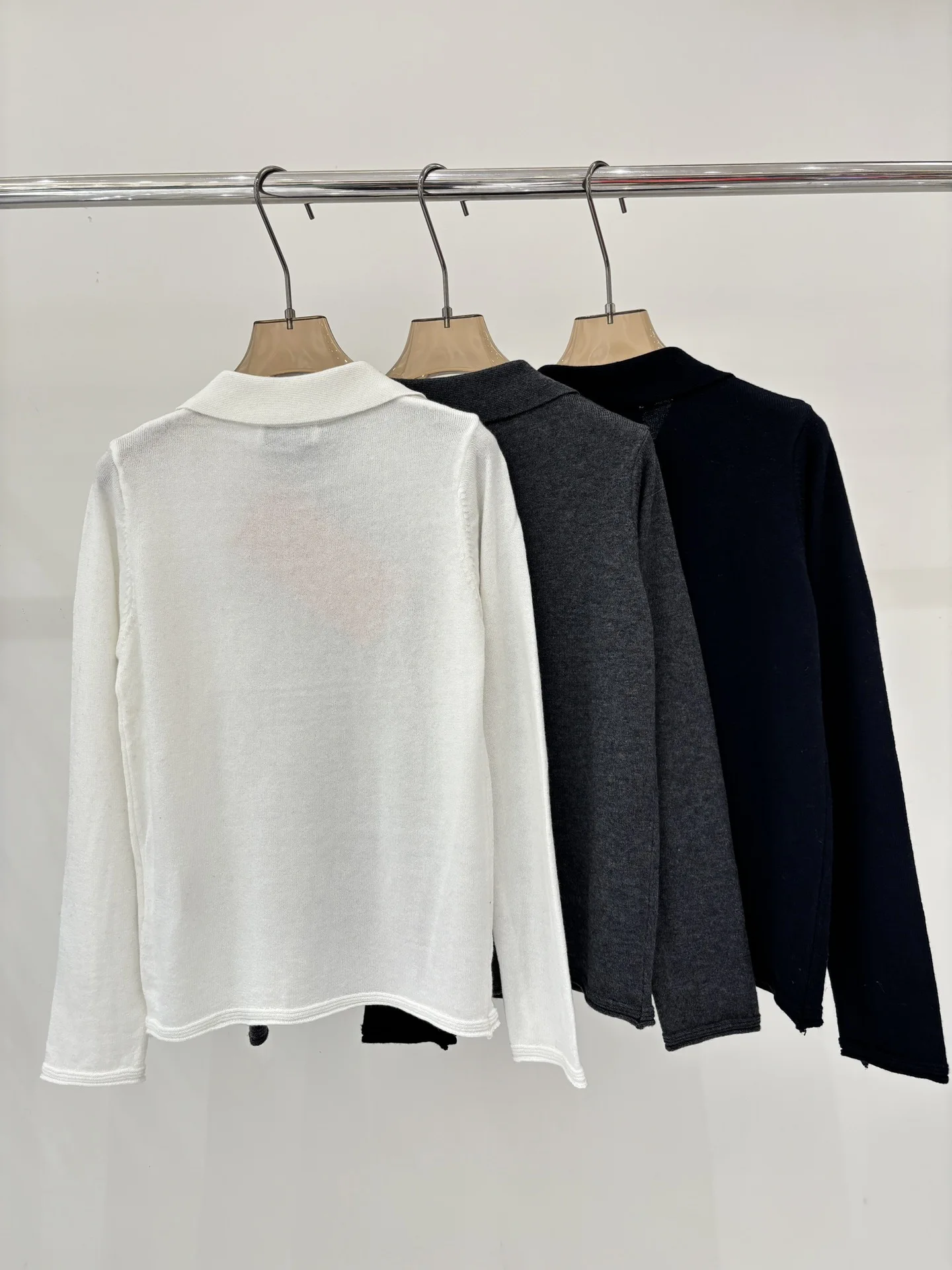 

25 autumn/winter high-end quality women's fashionable pullover collar long sleeved knitted casual sweater