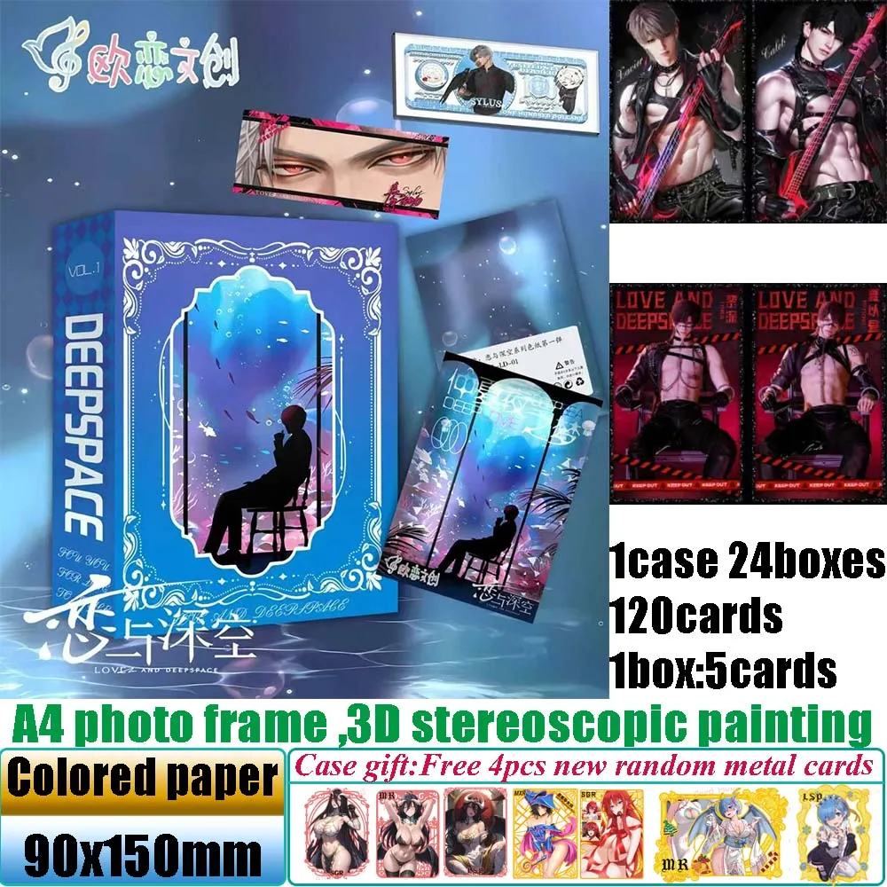 

New Olian Love and Deepspace Colored Paper Game Male God Rafayel Xavier Sylus Zayne Charm Collection Cards Doujin Toy