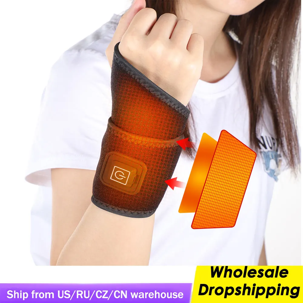 

Electric Heating Wrist Brace With Wormwood Bag Sports Fitness Wristband Hand Joint Warm Protect Arthritis Tendinitis Pain Relief