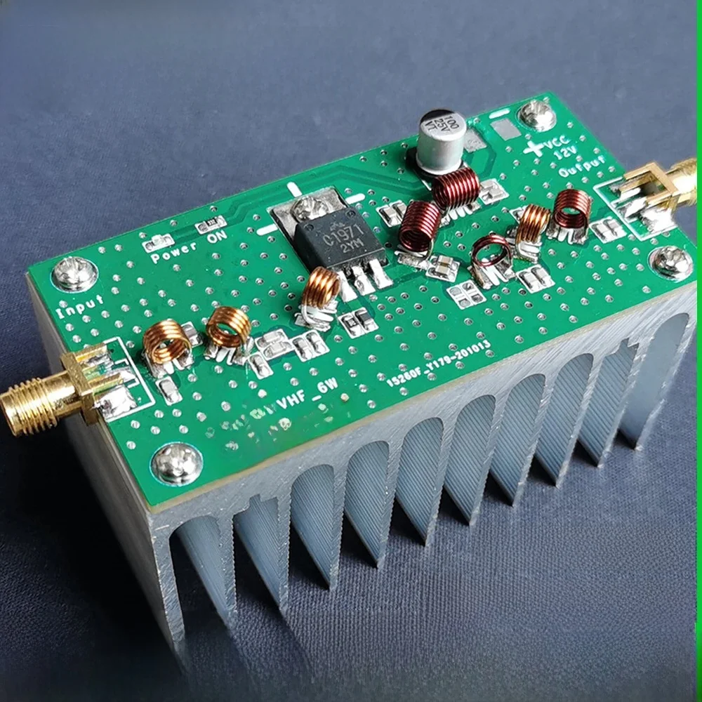 6W VHF FM Wzmacniacz mocy 140-170Mhz 88-108Mhz DLA Radio Ham Nadajnik FM Walkie-talkie VHF RF AMP — zdjęcie 2