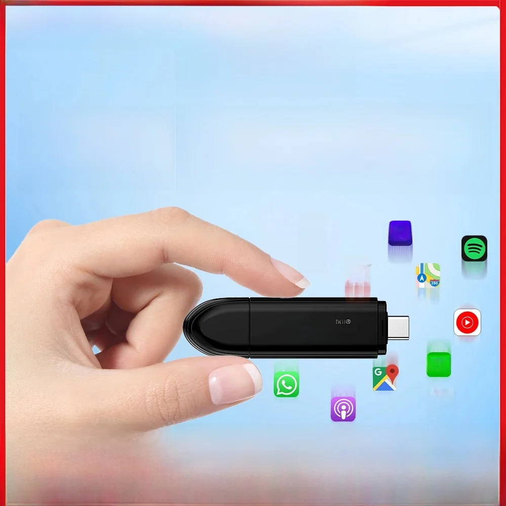 2025 New MINI 5 SE CarlinKit Wireless CarPlay Wireless Adapter Smart Mini Box Plug And Play WiFi Fast Connect For Wired CarPlay