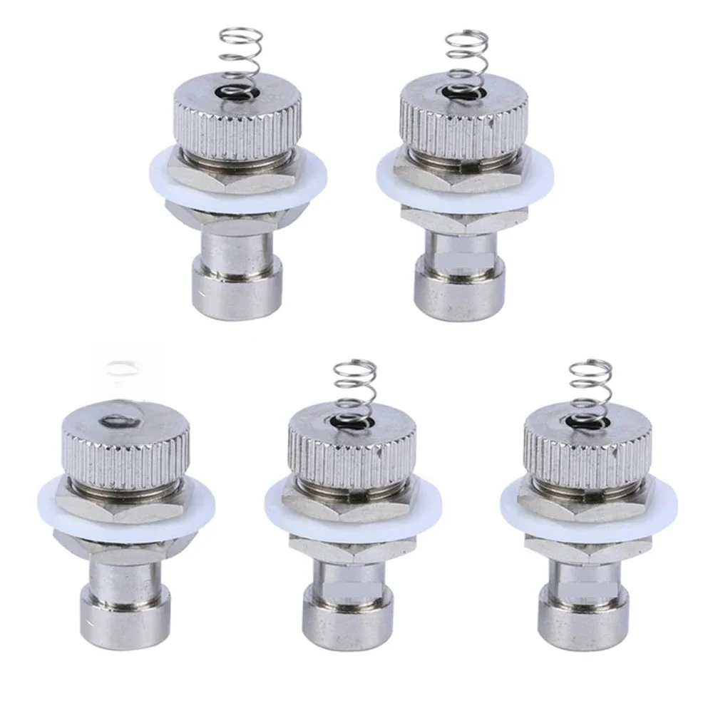 5 pièces effets de pédale de guitare bouton poussoir interrupteur piston avec bornes à ressort 10.8MM