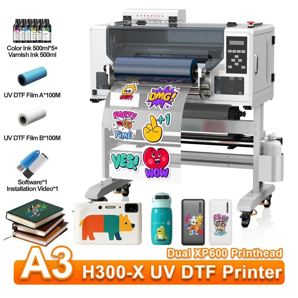 A3 UV DTF Printer A3 XP600 DTF Printer DTF Impresora Direct Printing ...