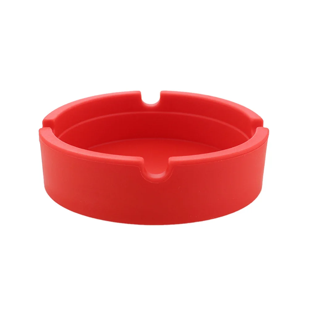 Soft Round Silicone Ashtray for Cigarette Smoking Accessories