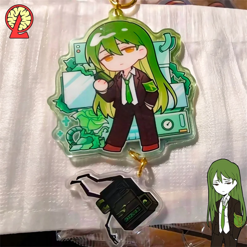 Game Library Of Ruina Netzach Cosplay Keychain Acrylic Pendant Decorative Ornament Keyring Jewelry Collection Prop Accessories