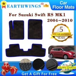 Car Floor Mats For Suzuki Swift RS 2004~2010 Carpets Footpads Anti-slip Cape Rugs Cover Foot Pads Interior Accessories Stickers