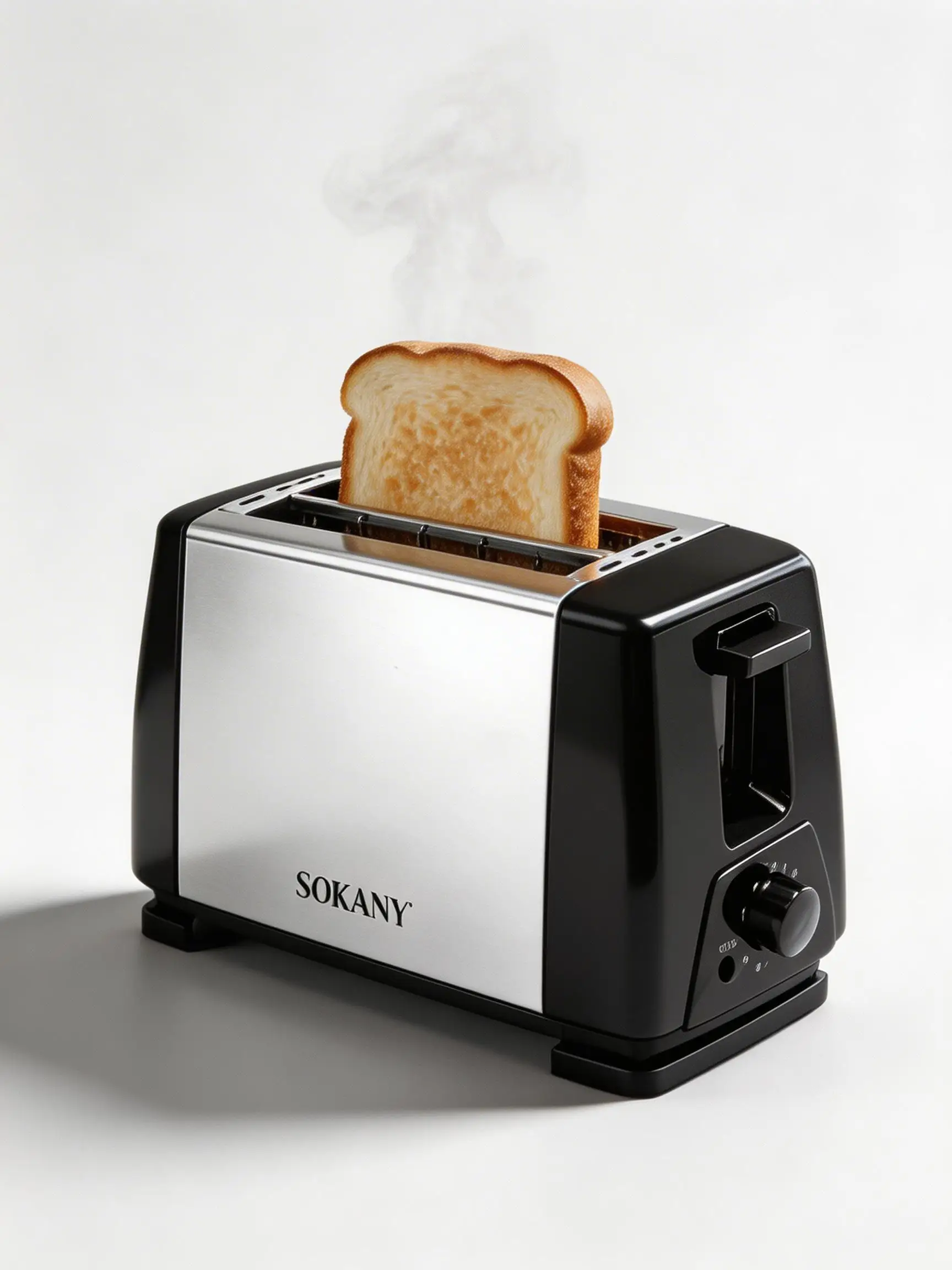 Tostador 2 Ranuras 700W Sokany | Tostadora de Pan 2 Rebanadas Acero Inoxidable | Tostado Rápido Uniforme | Compacta para Cocina