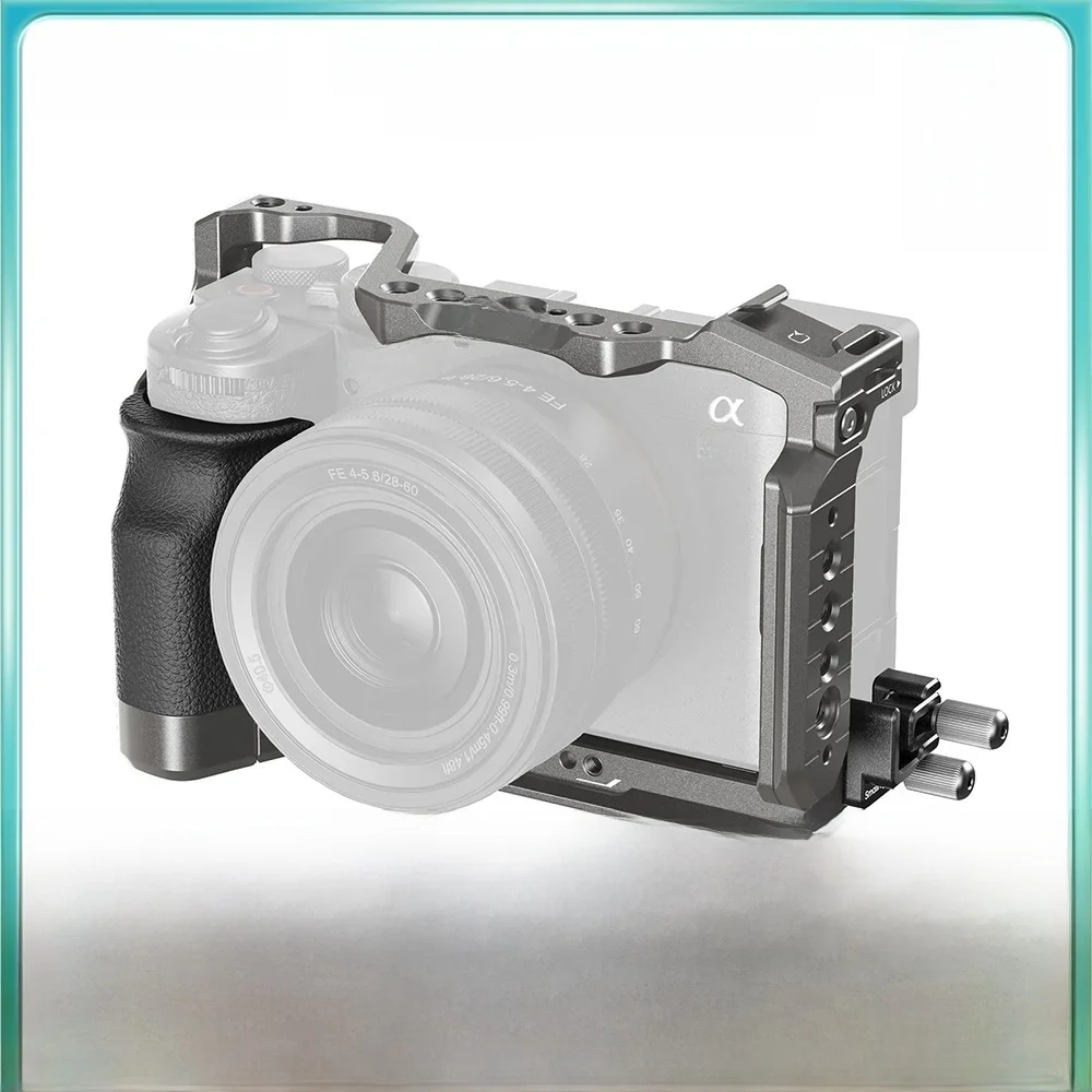 Zestaw klatki szybkiego uwalniania SmallRig „HawkLock” z silikonowym uchwytem do Sony Alpha 7C II / 7CR — 2