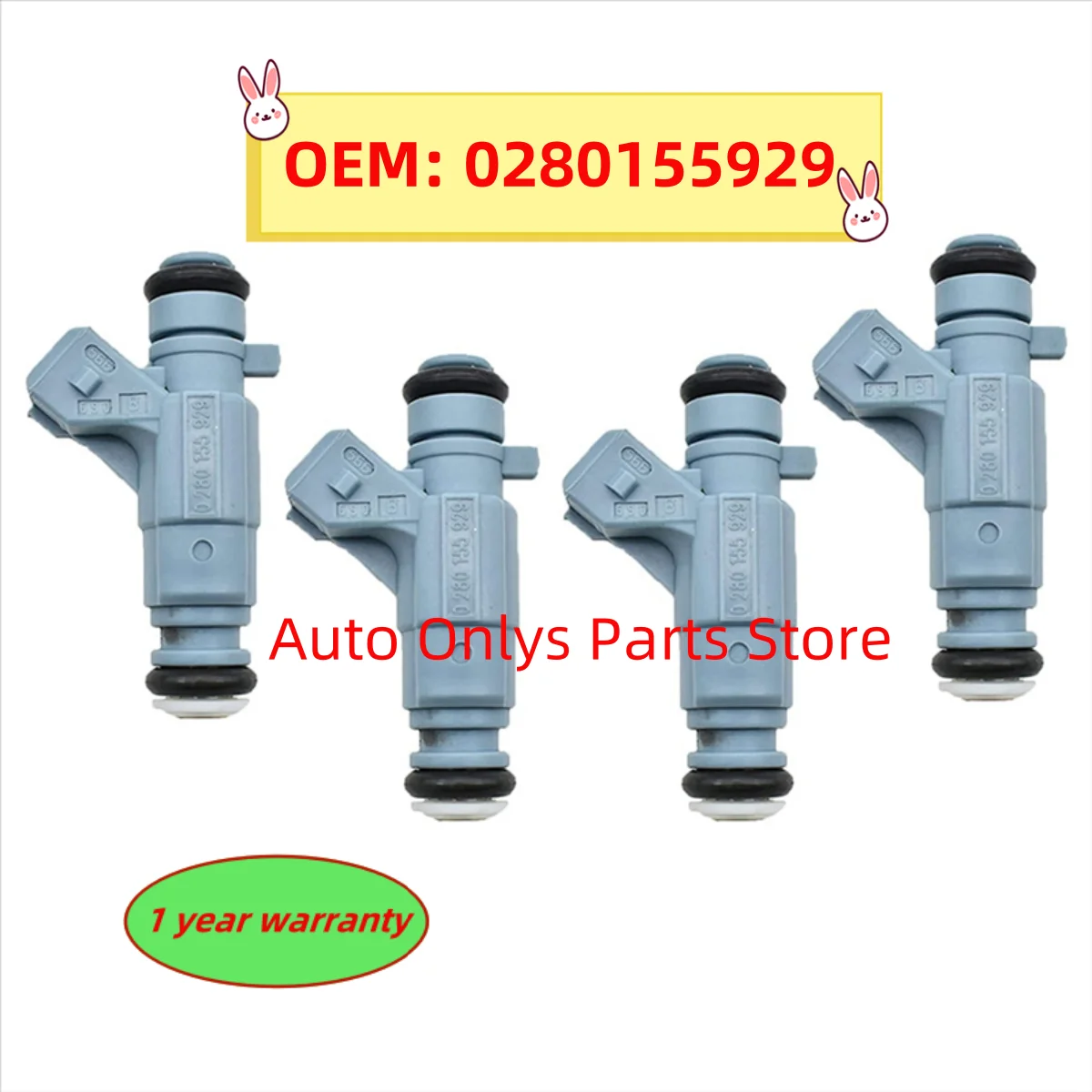 

4pcs High quality Fuel Injector Nozzle New 0280155929 0 280 155 929 For OPEL ASTRA 1.8 2.0 1999-2004