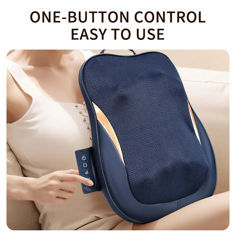 Jinkairui الظهر الخصر عنق الرحم مدلك الخصر الرقبة ثنائي الغرض وسادة تدليك متعددة الوظائف وسادة مدلك #6