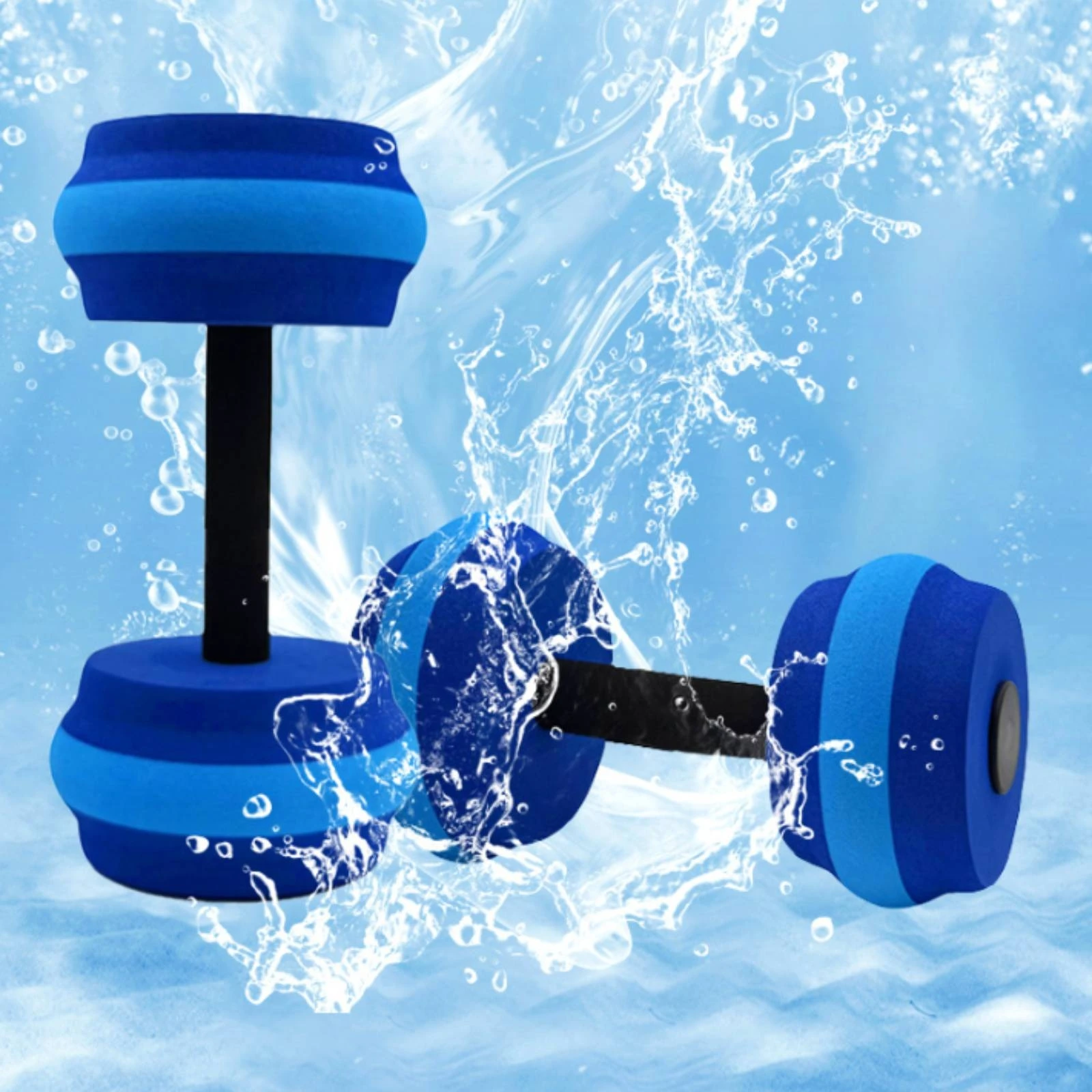 EVA Water Floating Dumbbells Fitness Equipment Water Sports Weights for Men Women Kids Swimming Pool Exercise Supplies