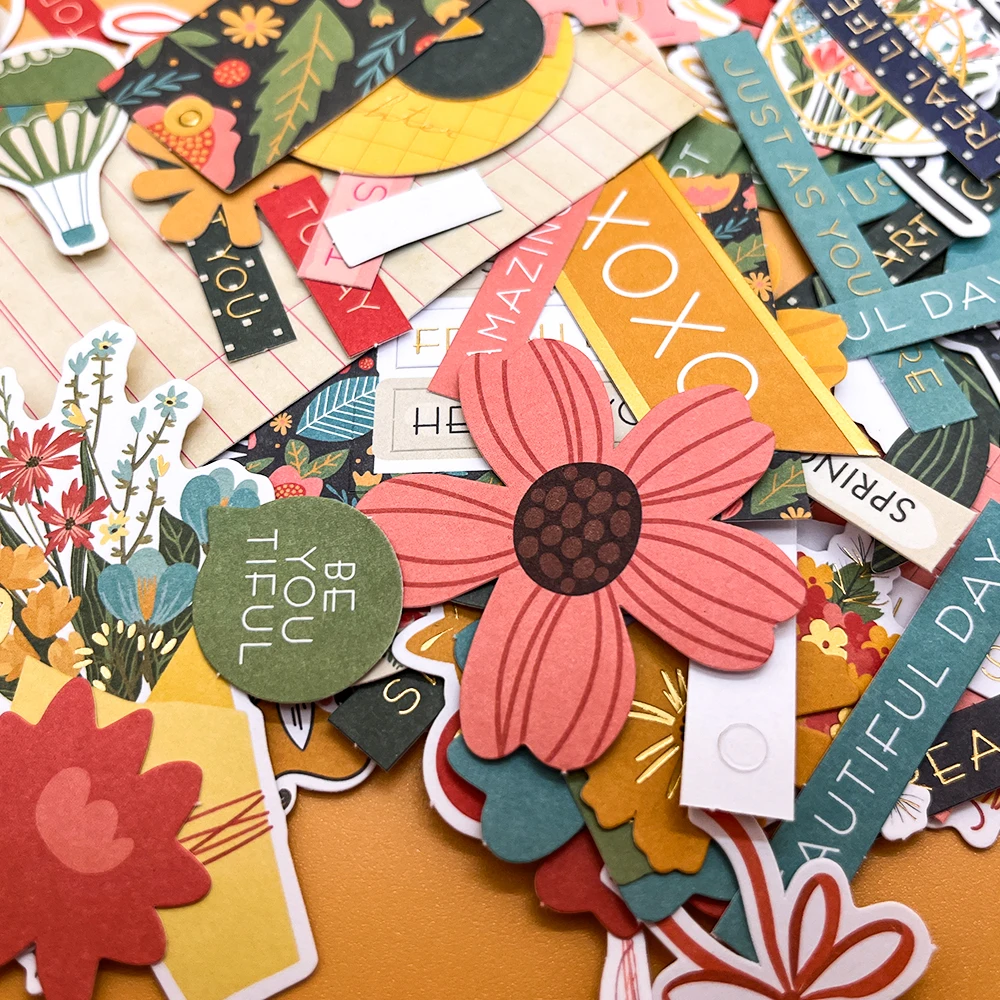 Creative Path 226 Stück Nature Sense Scrapbooking-Stanzformen, Ephemera, grüne blaue Blätter, Papier-Stanzformen für Journaling, DIY-Kartenherstellung – Detail 9