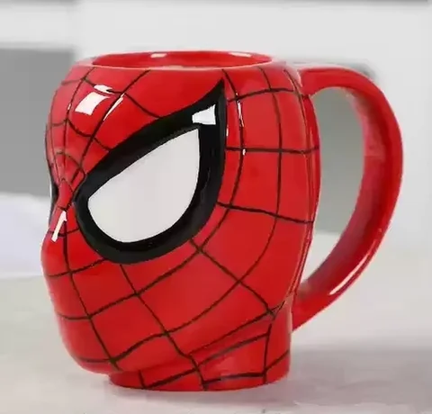 Avengers Movie Series Peripheral Ceramic Cap Large Capacity Steel Shaped Anime Personalized Coffee Cup