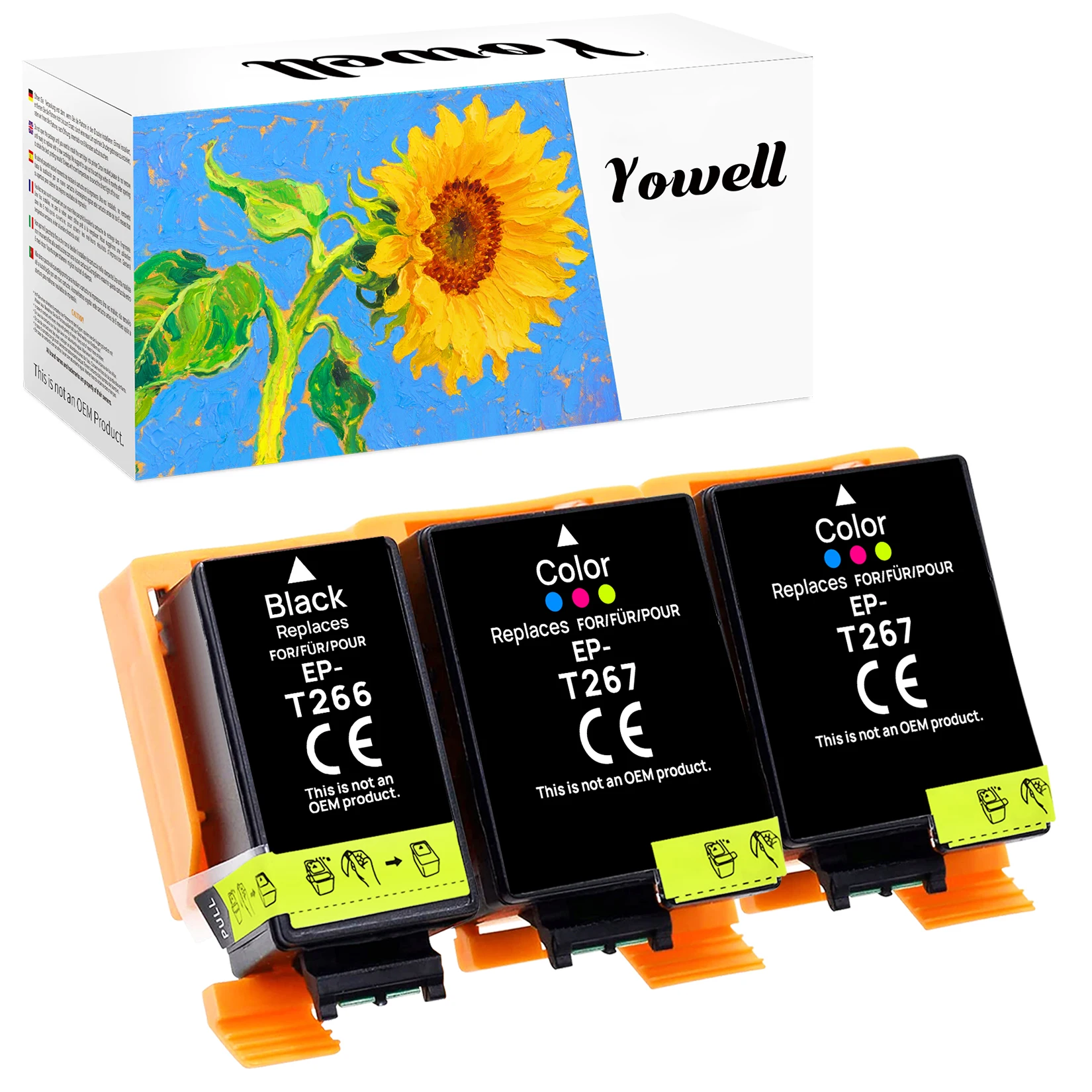 Yowell T266/267 Kompatible Tintenpatronen, kompatibel mit WorkForce WF-100W, WorkForce WF-110W Druckern – Detail 1