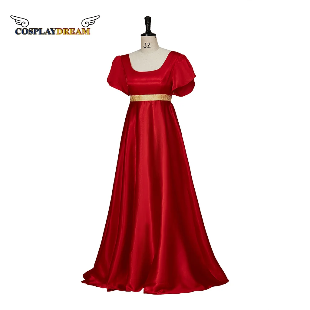 Kate Regency Dress Cosplay Costume Ball Gown S2 Kate Red Regency Dress Jane Austin Tea Party Ball Gown