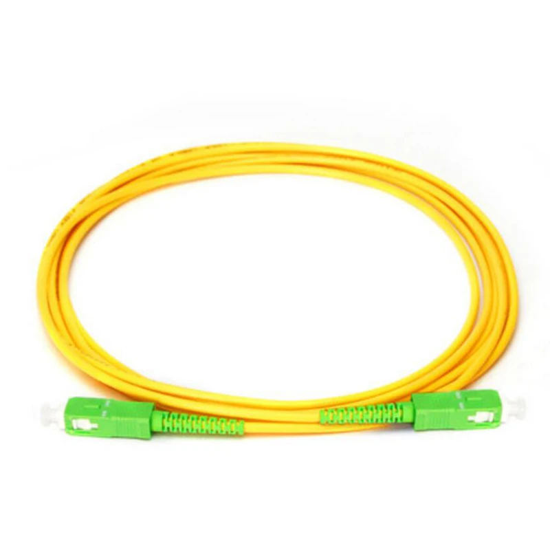 Cable de Puente de Fibra óptica SC/APC-SC/UPC-SM 2mm/3mm, Parche de Extensión de Modo único, 10 Unids/Lote, Envío Gratis