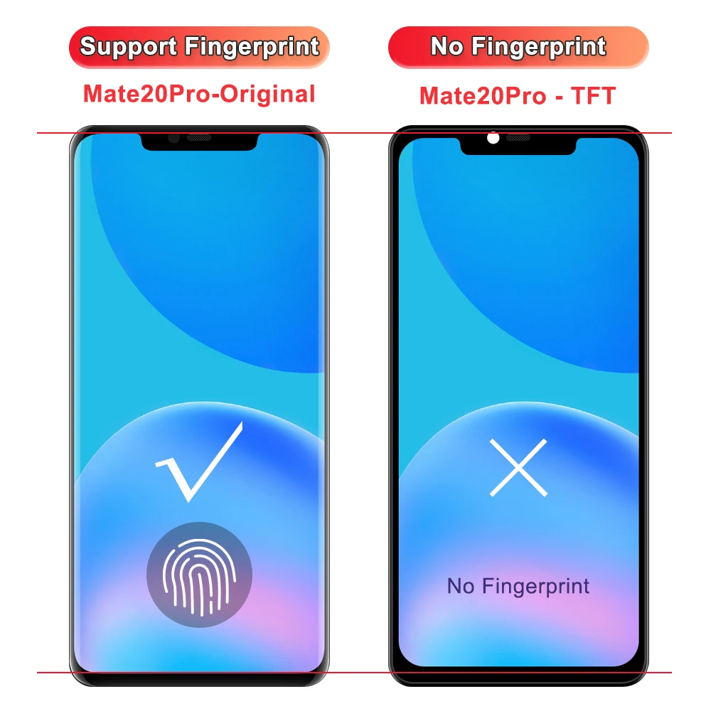 TFT For HUAWEI mate 20 pro L09 L29 AL00 LCD Display Touch Screen Digitizer Assembly Replacement For mate 20 pro Screen