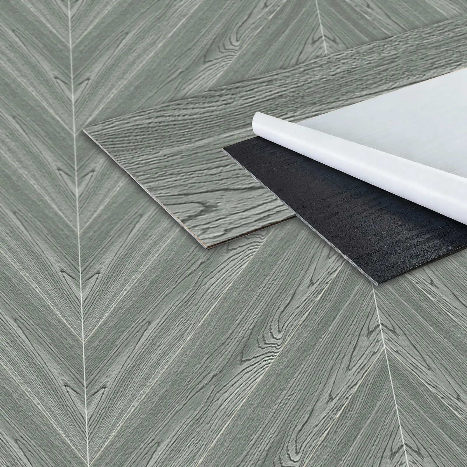 30 Stück 60×15cm PVC-Boden- und Wandaufkleber mit Holzmaserung, moderne selbstklebende, dicke, verschleißfeste Vinyl-Aufkleber, abziehbare und aufklebbare Bodenfliesen für Wohnzimmer, Schlafzimmer,