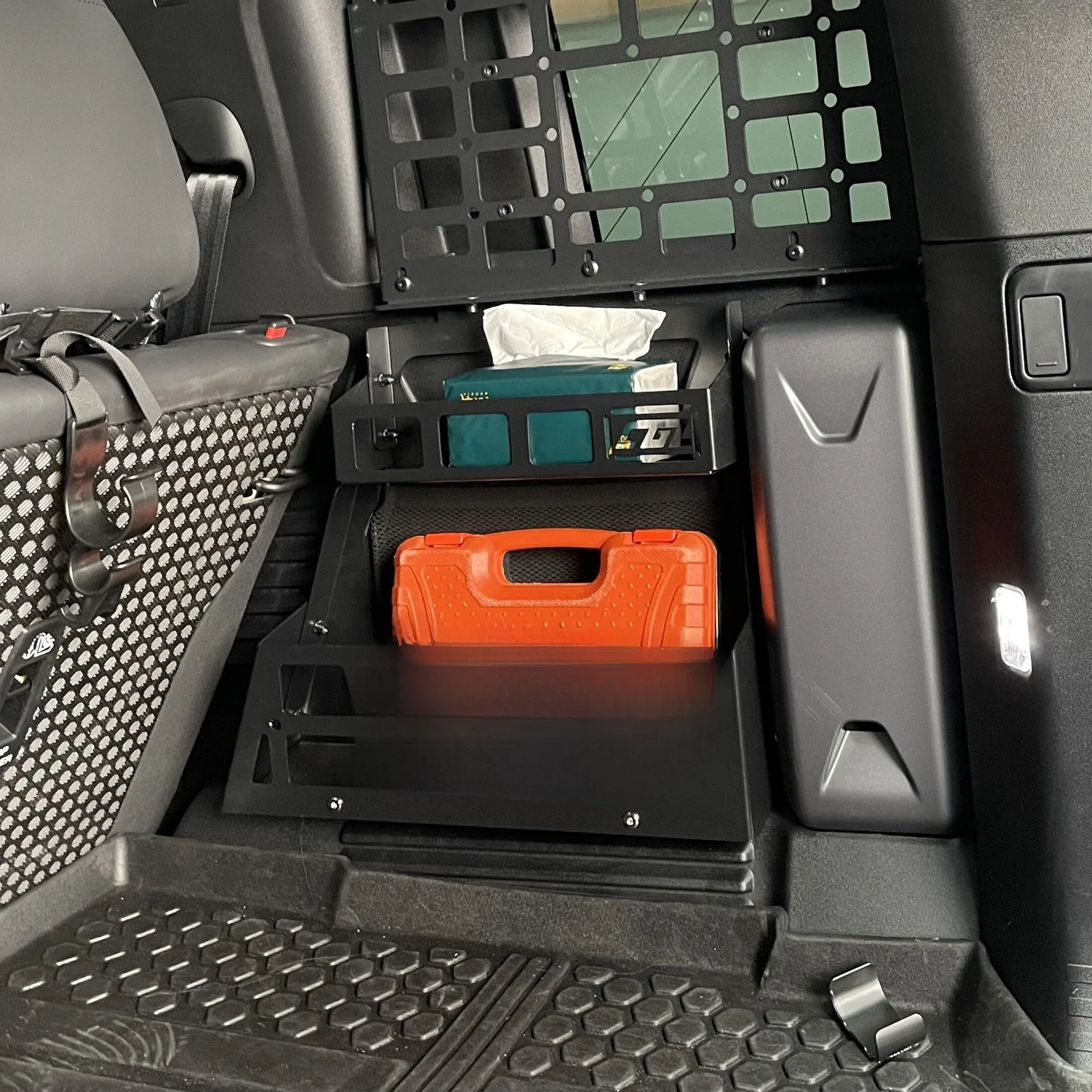 Pasuje do Land Rover Defender 110 2020 2021 2022 2023 2024 2025 Tylny Kufer Boczne Kosze Bagażowe Organizer Półka — zdjęcie 2