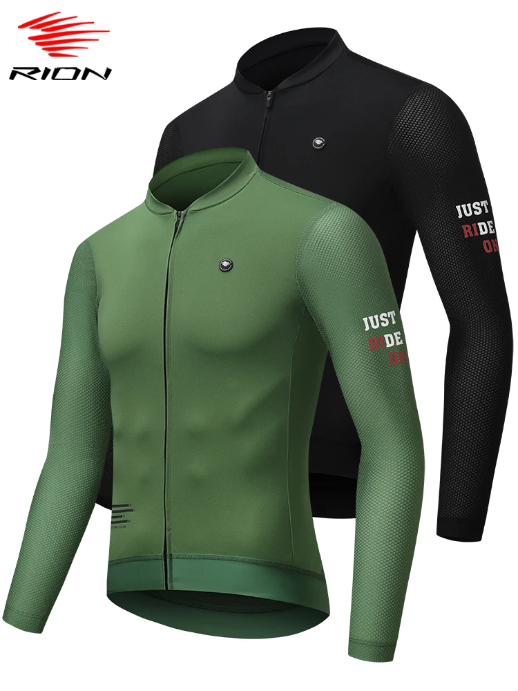 AliExpress RION Men's Cycling Jersey Long Sleeves Jerseys Mountain Bike MTB Shirts Road Riding Pro Bicycle Clothes Breathable Motocross Top
