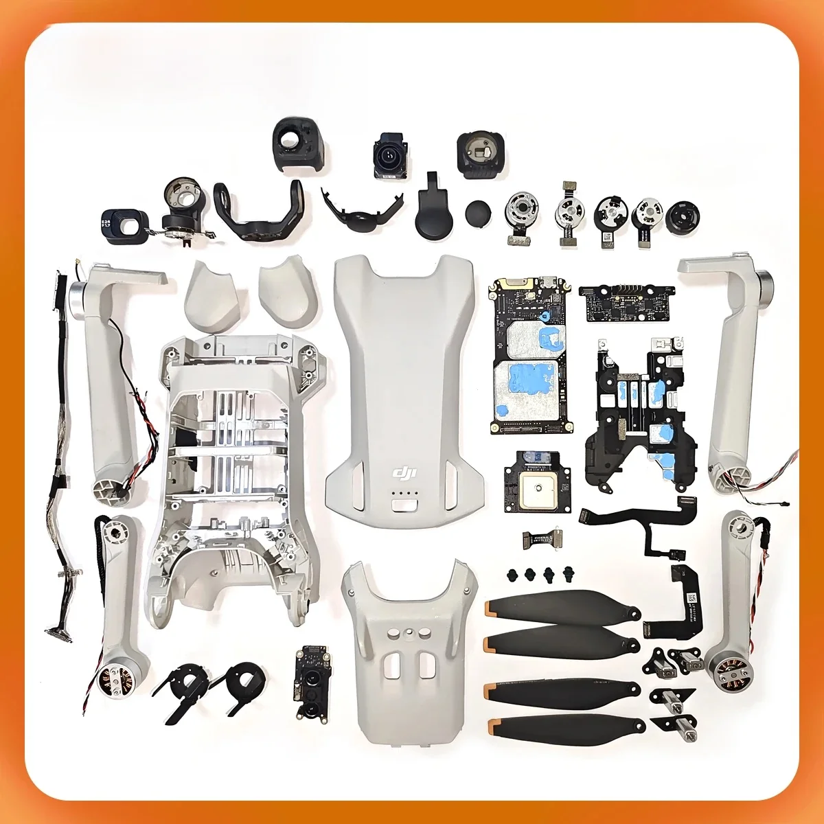 Bras de moteur à coque pour DJI Mini 3, moteur à cardan, moteur de lacet GPS ESC, hélices, accessoires de carrosserie, testé en bon état
