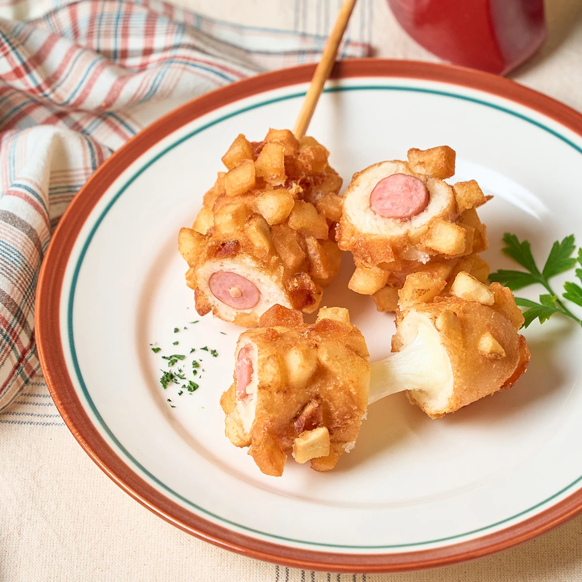 [olban] 12 Hot Dogs (batata+salchicha+Mozzarella), comida Shinsegae