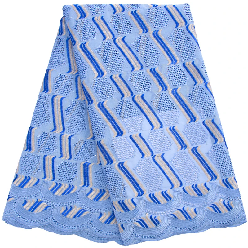 

Kalume African Lace Fabric 2024 High Quality 5yards Cotton Lace Fabric Nigerian Swiss Voile Lace Fabric for Party Dresses F3071