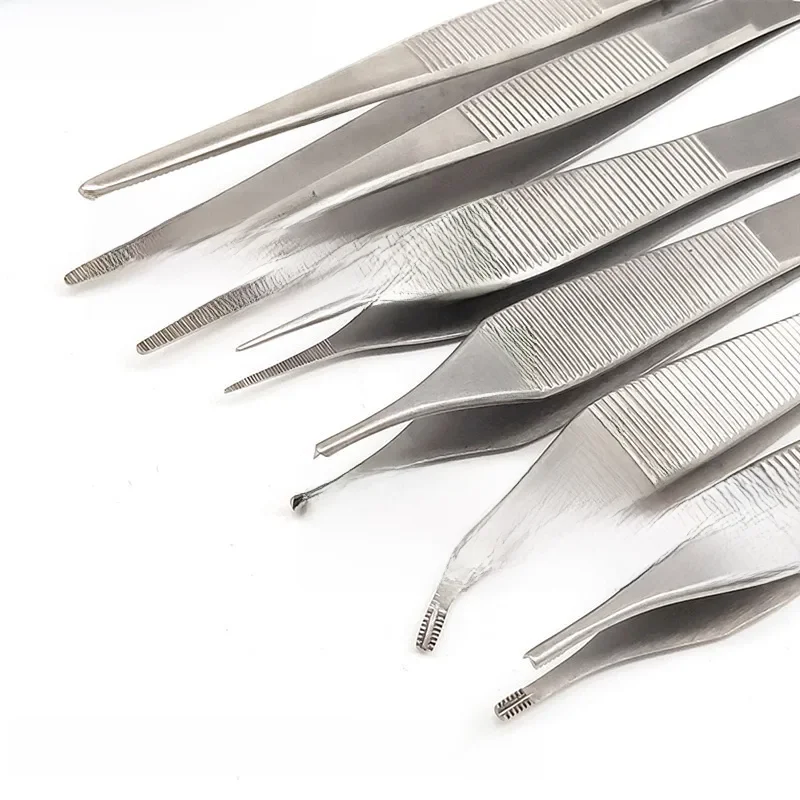 Dental Chirurgische Gewebe Pinzette Set Dental Forcep Extraktion Hämostat Medizinische Pinzette Zahnarzt Chirurgie Werkzeug Edelstahl