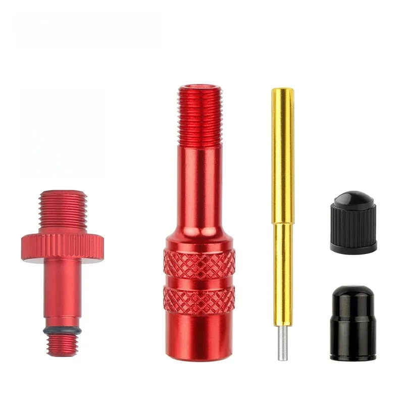 AliExpress Deemount 8V1 Thread 5V1 Thread AV Nozzle Inflation Aluminum Alloy Adaptors W/ 4 Spare O-rings Fits MTB Road Bicycle IFP Type Nozzle