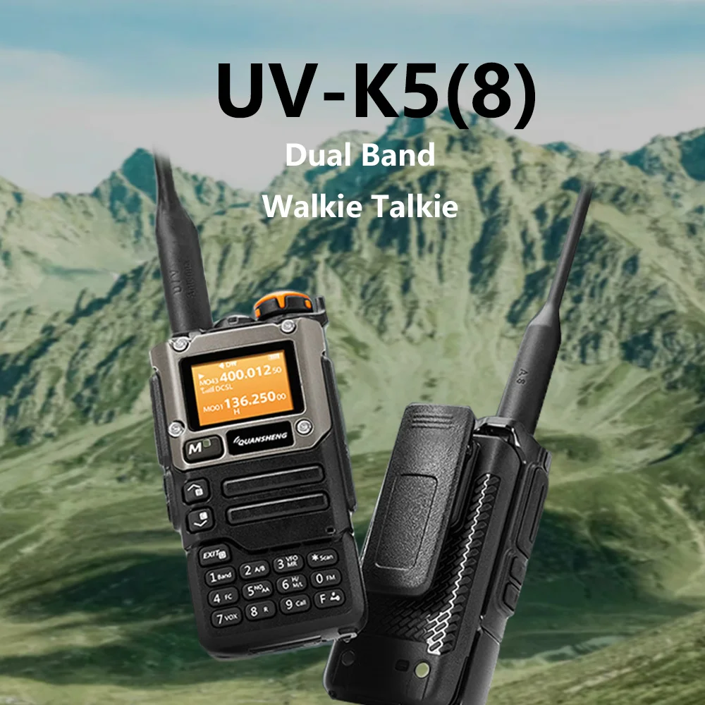 UVK5(8) Wireless Long Range Walkie Talkie Quansheng TPYE-C Cable UVK6 AM/FM/DTMF NOAA 128 Channel  Portable Ham Two Way Radio