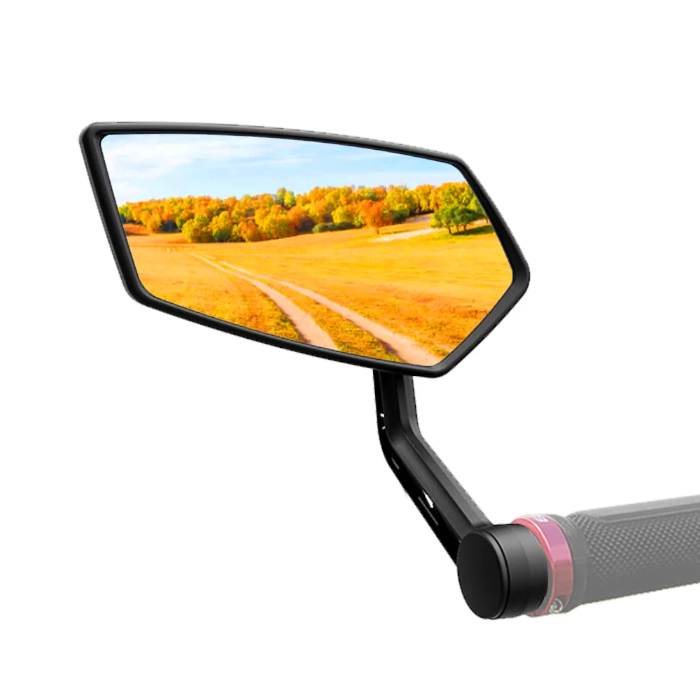 EasyDo Bicycle Mirror Bicycle Bar End Mirror Adjustable Bike Handlebar Mirror Wide Range Back Sight Reflector Cycling Accessory