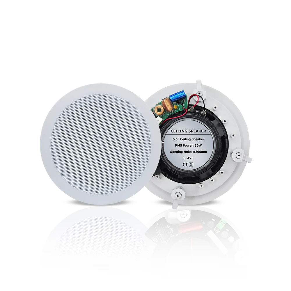 6-дюймовый потолочный стерео-динамик с поддержкой Wi-Fi, Bluetooth, для домашнего кинотеатра, фоновой музыки, аудиосистемы общественного вещания, 6 шт.