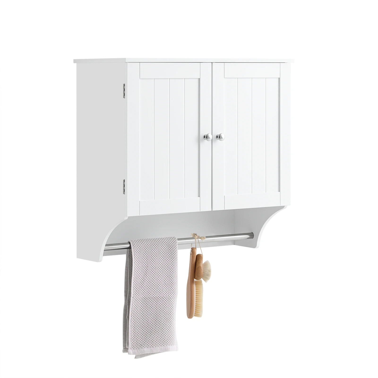 SoBuy BZR84-W Armario colgante con puertas Armario de baño Armario de baño Armario colgante Armario de cocina Armario de medicina Muebles de baño