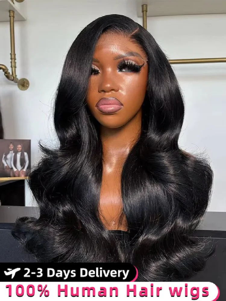 

13x6 hd body wave lace frontal wig 250 density human hair wigs 100 human hair 13x4 30 40 Inch Brazilian Preplucked hd lace wigs