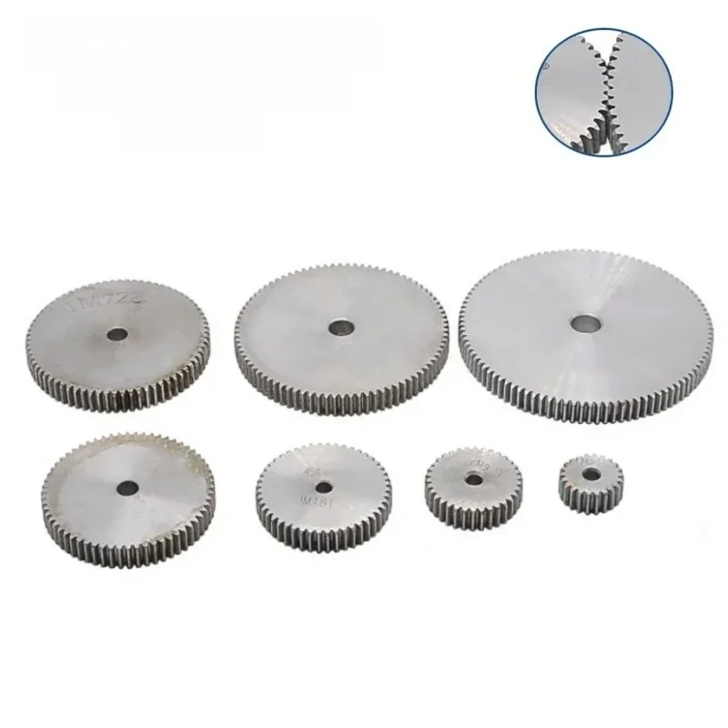 45 # Engrenage droit en acier 1 module 26/27/28/29/30/31/32/35/36/40/45/50/60 dents T, engrenage de moteur de transmission en métal