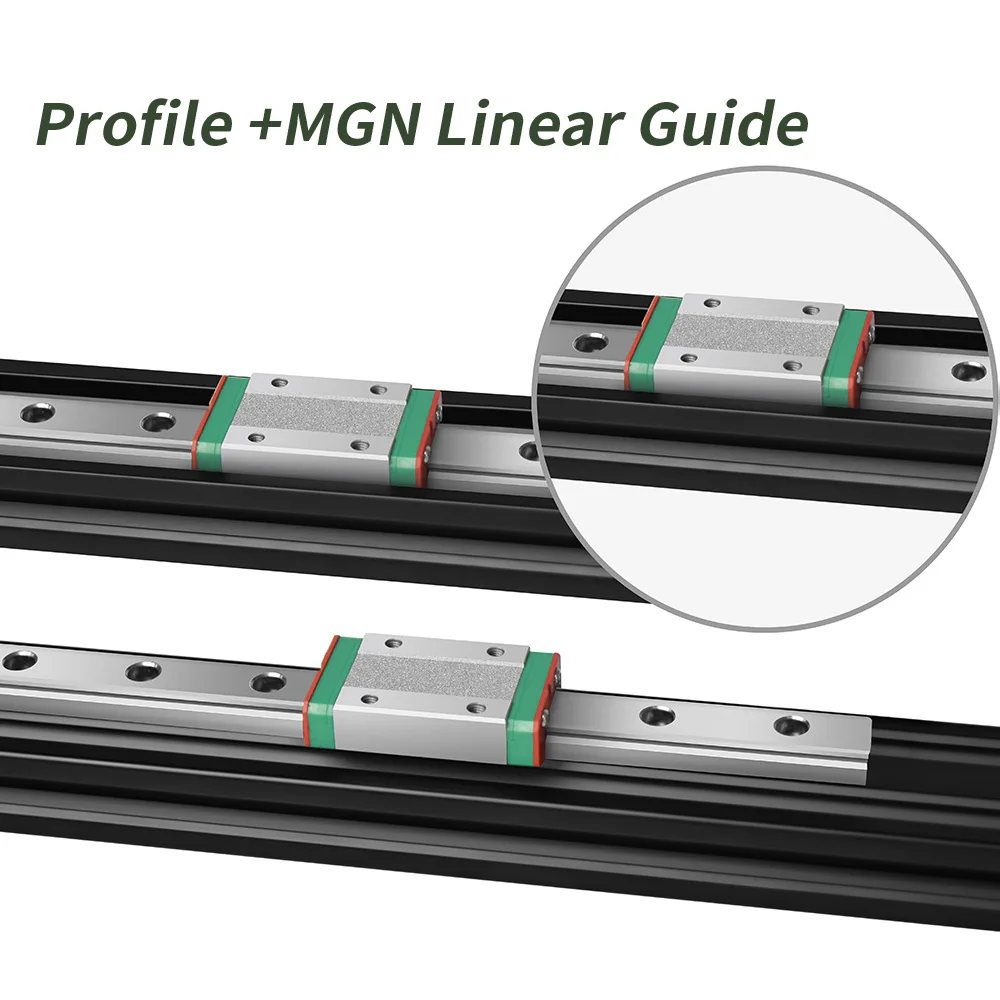 2040 V-SLOT ALUMINUM PROFILE+MGN 12C 12H 200/300/350/400/450/500MM LINEAR GUIDE FOR CNC LASER ENGRAVING MACHINE 3D PRINTER FRAME