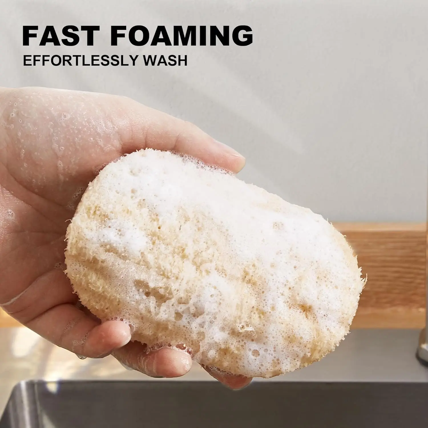 10Pcs Natural Luffa Dish Washing Cloth Sponge Loofah Scrub Pad Dish Pot Easy To Clean Useful Things for Home