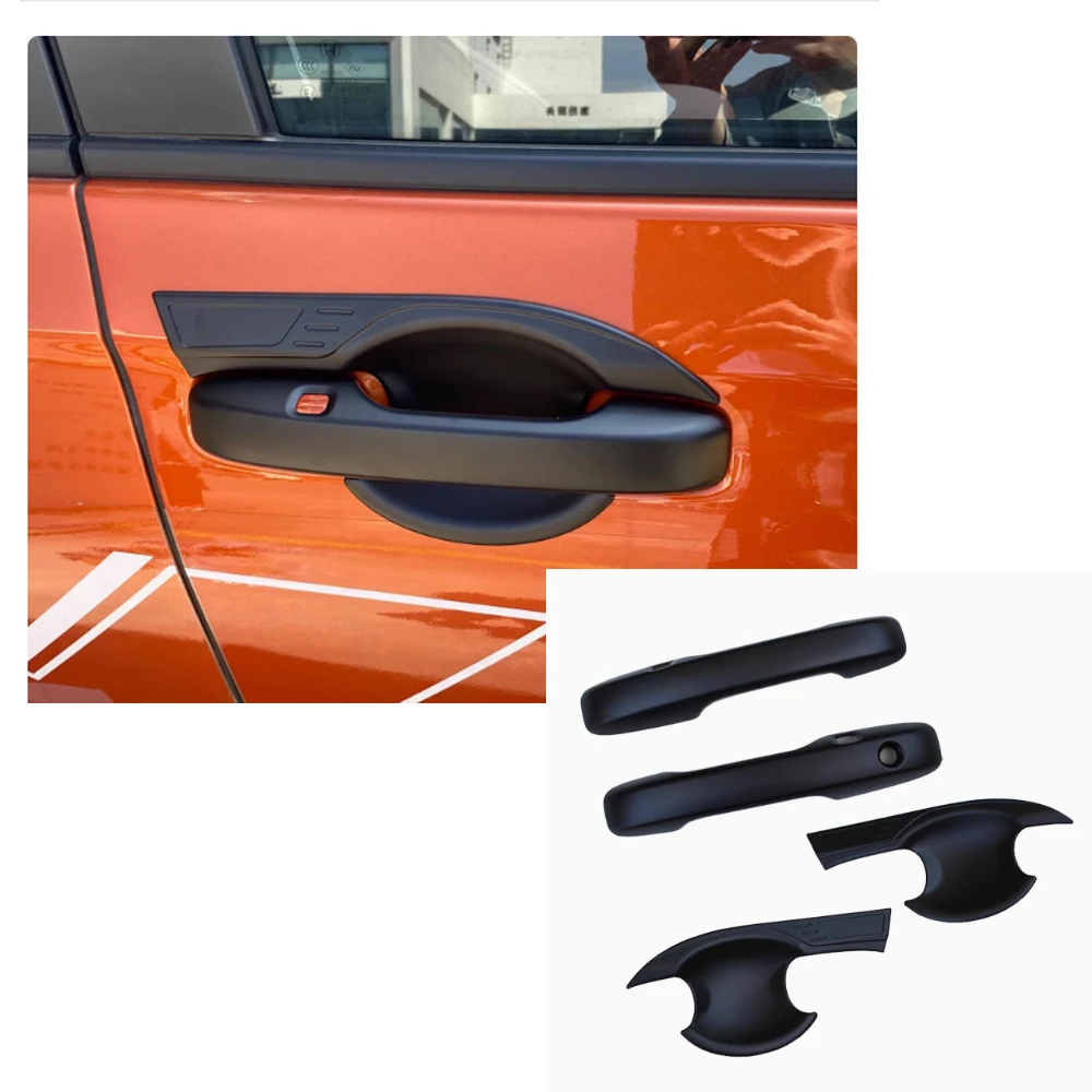 Car Door Handle Cover for Honda HR-V HRV RV Vezel 2022~2025 2023 2024 Chrome Carbon Fiber Back Sticker Trim Scratch Accessories