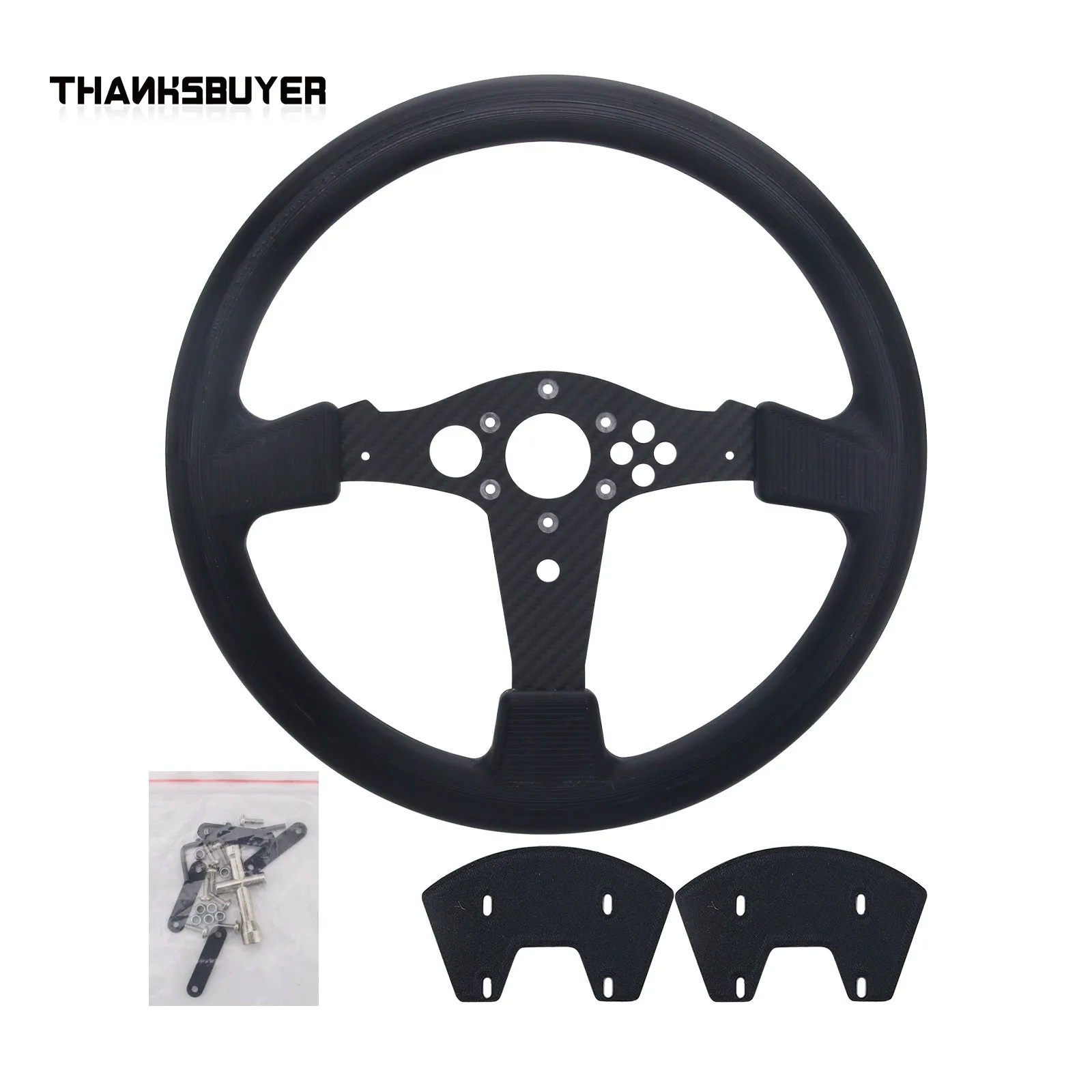 

Simplayer 13" SIM Racing Wheel Steering Wheel Replacement for Thrustmaster TGT/T300GT/T300F