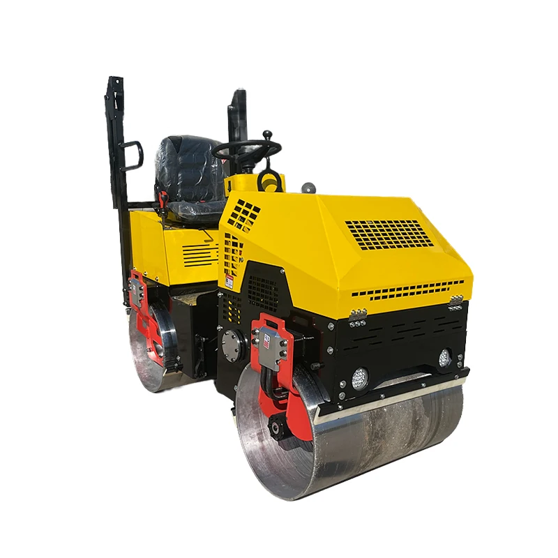 Walk Behind Road Roller With Two Drums High Quality Diesel Engine