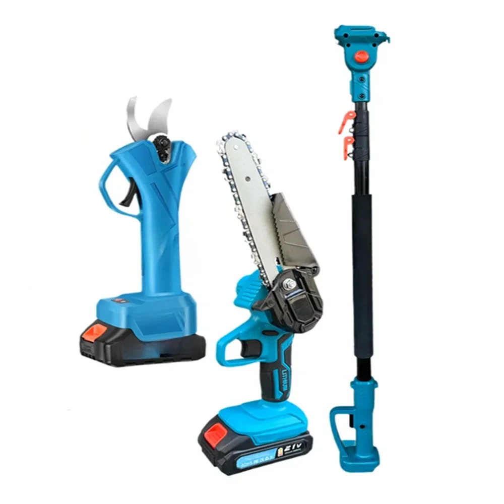 High Branch Shears, High Branch Saw, Extended Telescopic Pole, Garden Fruit Tree Thick Branch Electric Brushless Pruning Shears