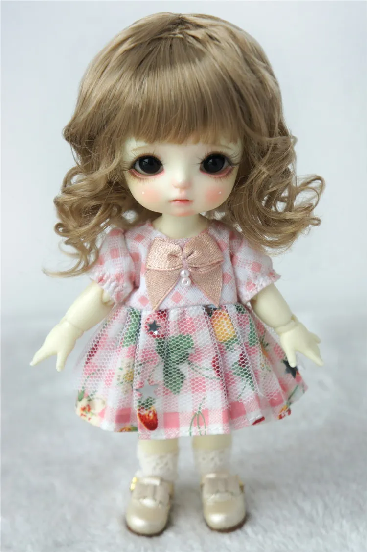JD260 Hot Sale BJD Synthetic Mohair Wig Suit For Boy and Girl Style Fashion Curly 4-5 Inch to 11-12 Inch  Doll Hair Accessories