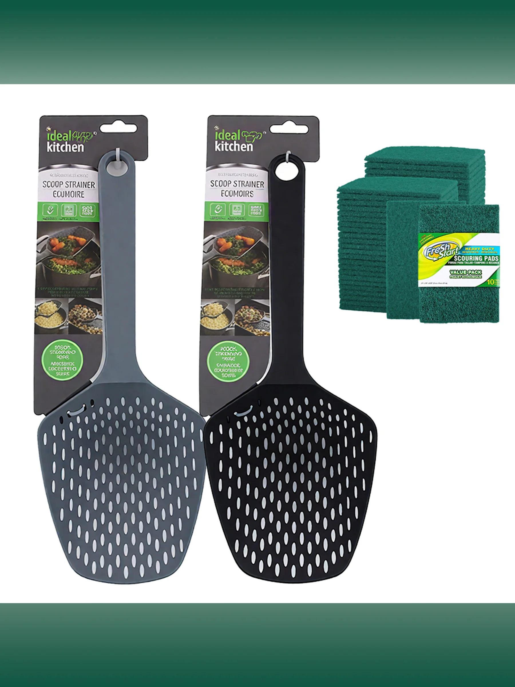 مصفاة قلي الزيوت العطرية، وسادة تنظيف، مجموعة تنظيف، شبكة فلتر الزيت، إسفنجة غسيل وإزالة الشحوم، أدوات المطبخ #3