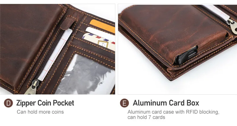 Vintage Luxus Echtes Leder Airtags Brieftasche Männer Frauen Geldbörse Mit RFID Blocking Box Anti-verloren ID Kreditkarte Tasche – Detail 15