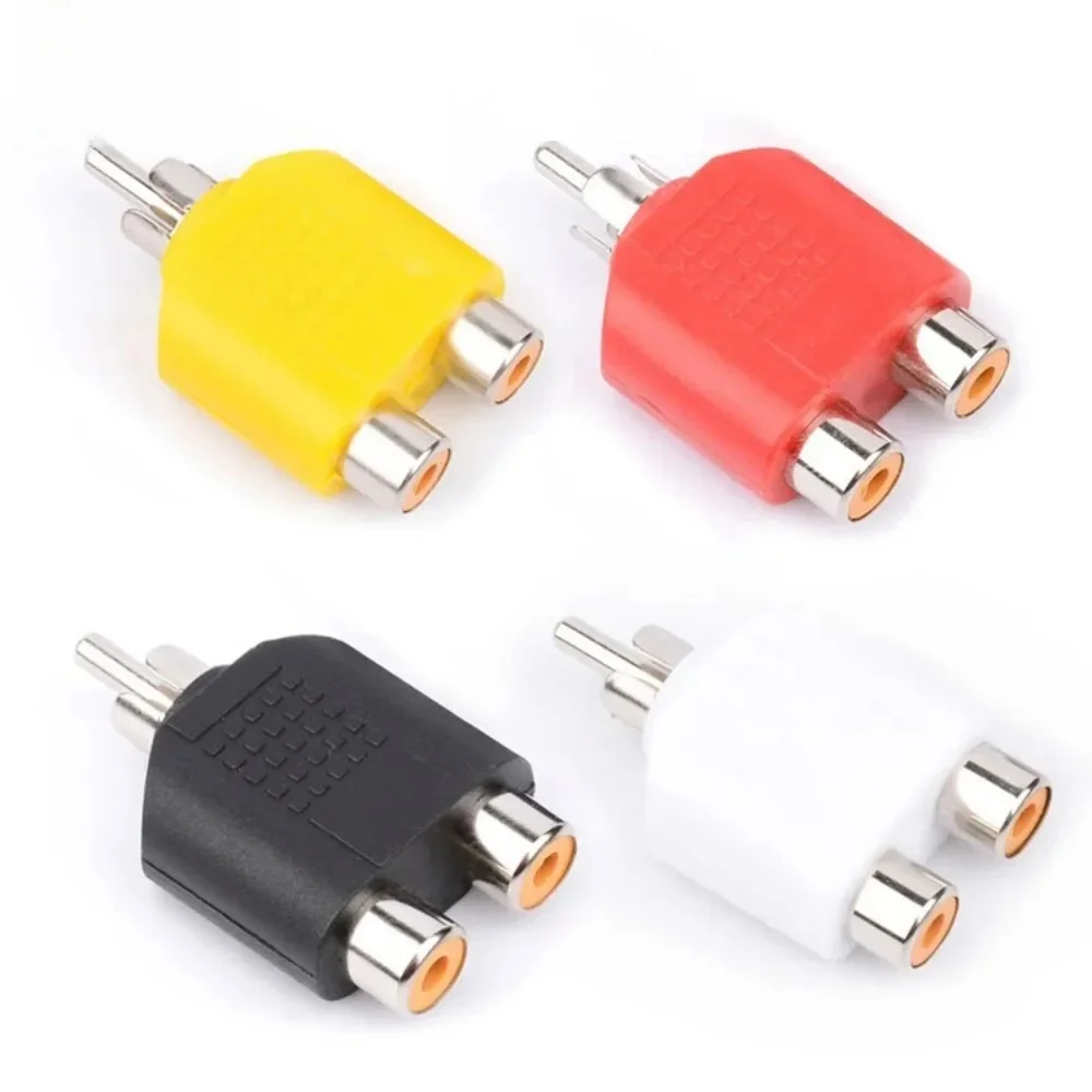 Adaptateur AV RCA YSplitter 1M à 2F, câble Audio-vidéo Durable et facile à connecter pour système sonore de jeu TV Home cinéma, 4 paquets