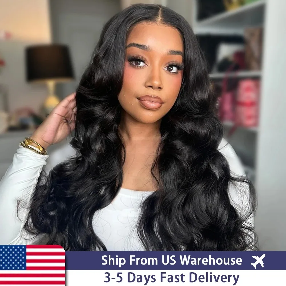 

Body Wave Human Hair Wigs 30 36 40 Inch13x6 HD Lace Front Human Hair Wigs PrePlucked With Baby Hair For Black Women 220 Density