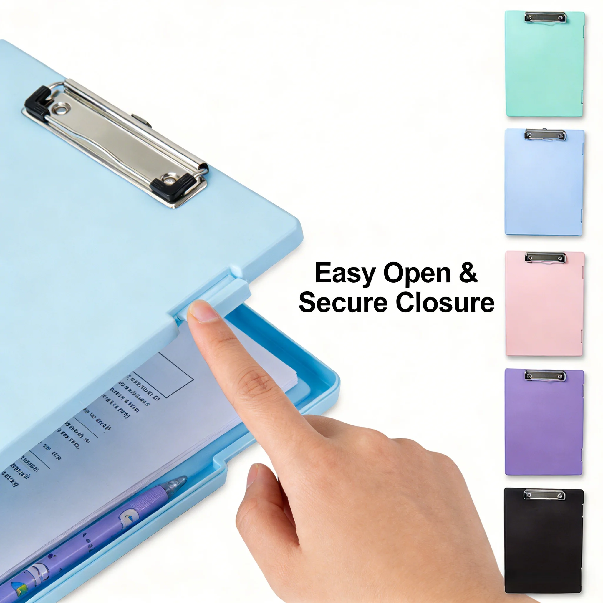 

1-Piece Durable A4 Blue Folder: High-Capacity Organizer for Office, Study & Daily Organizational Needs.